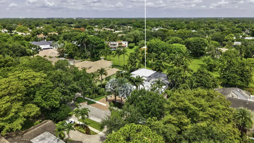 Aerial view of home