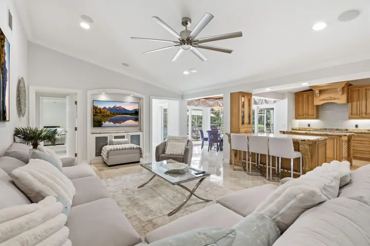 Family Room with view to kitchen