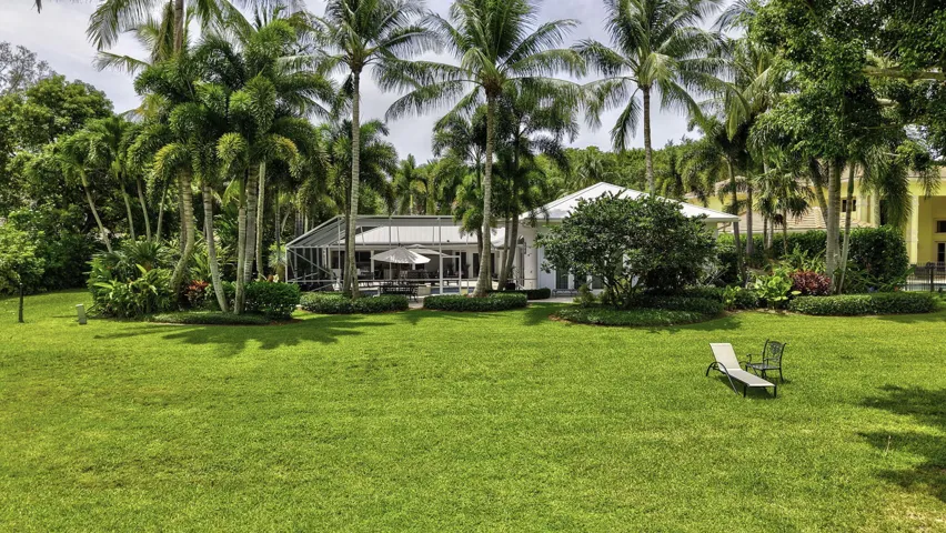 Large backyard