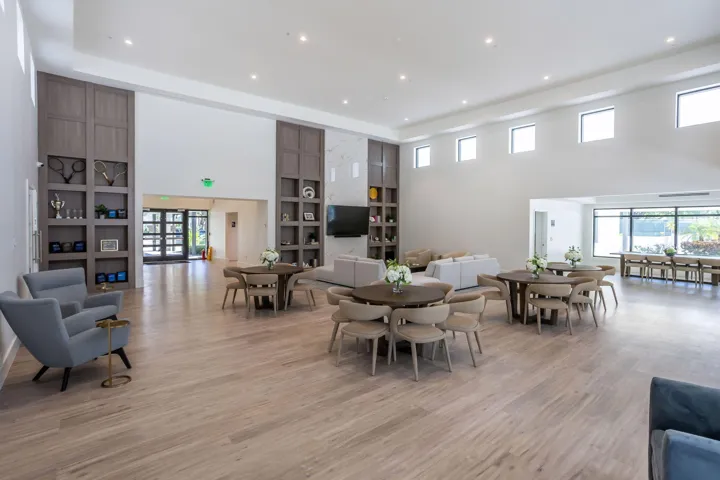 Inside clubhouse