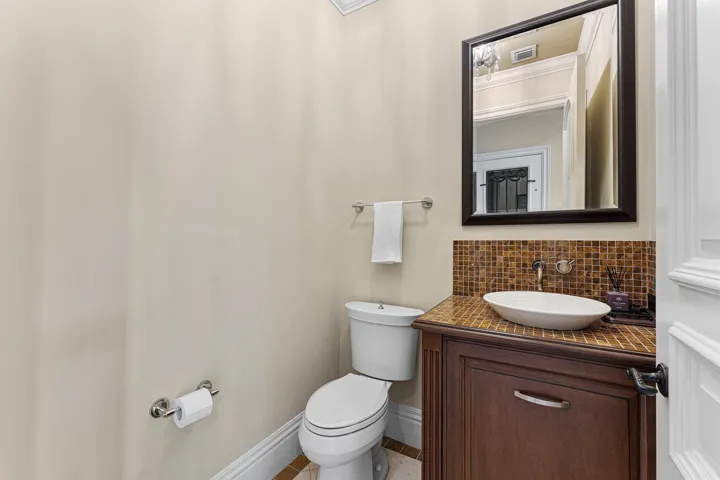 1/2 bathroom on 1st floor