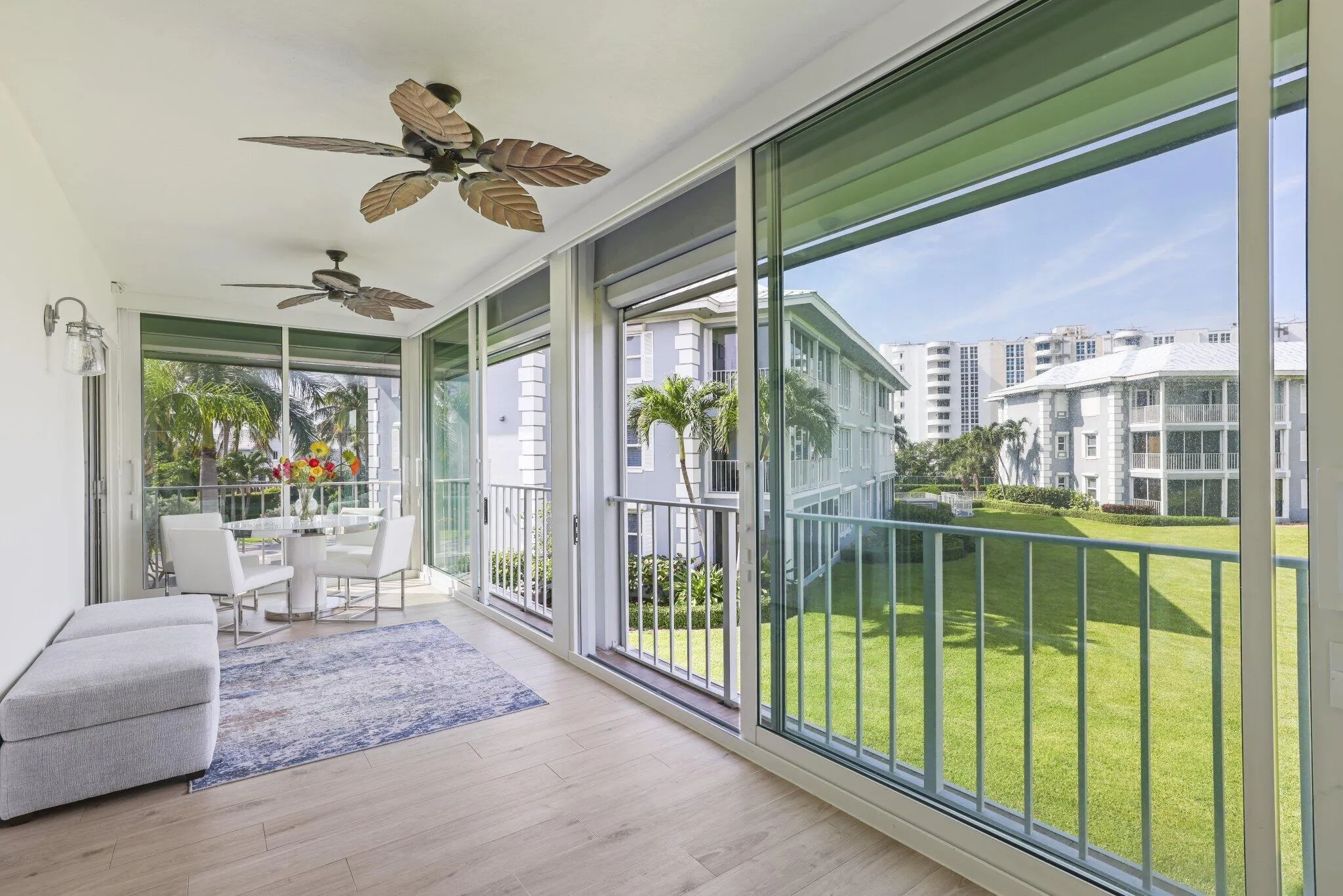 Large Sliders with enclosed balcony