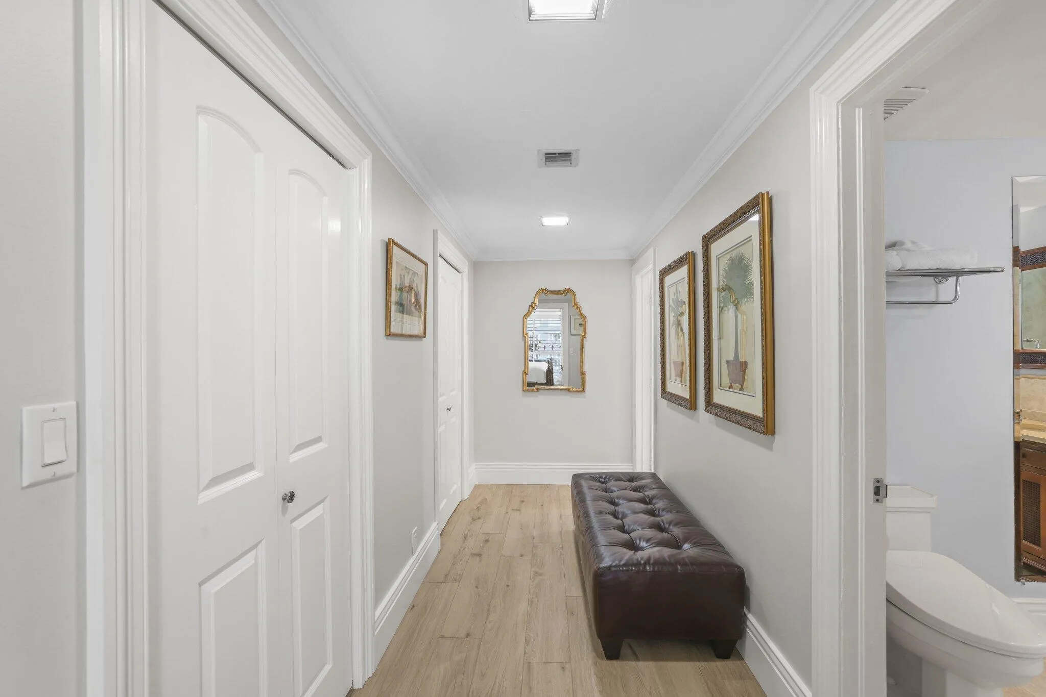 Primary Bathroom has two bathrooms and two walk in closets