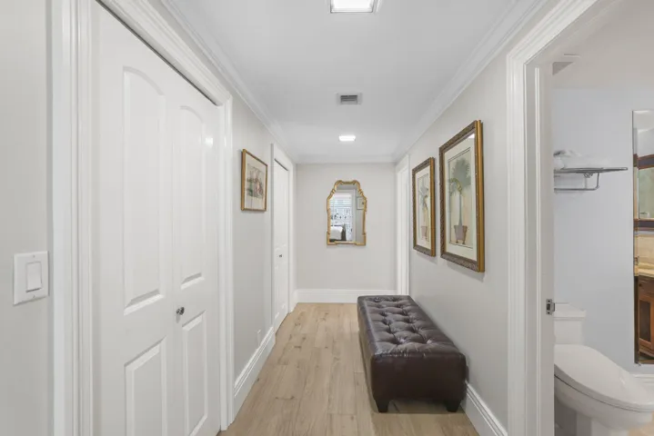 Primary Bathroom has two bathrooms and two walk in closets