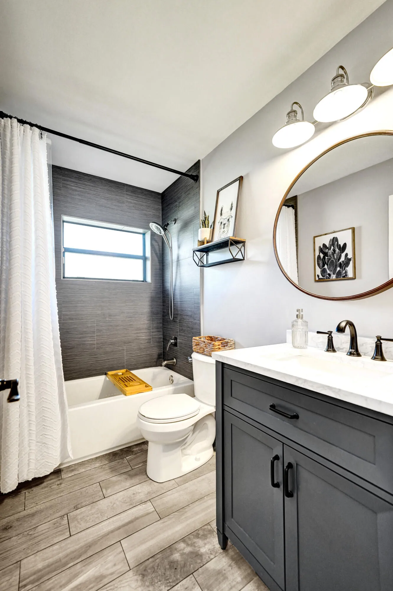 Updated secondary bathroom