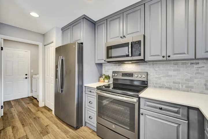 Kitchen with SS appliances