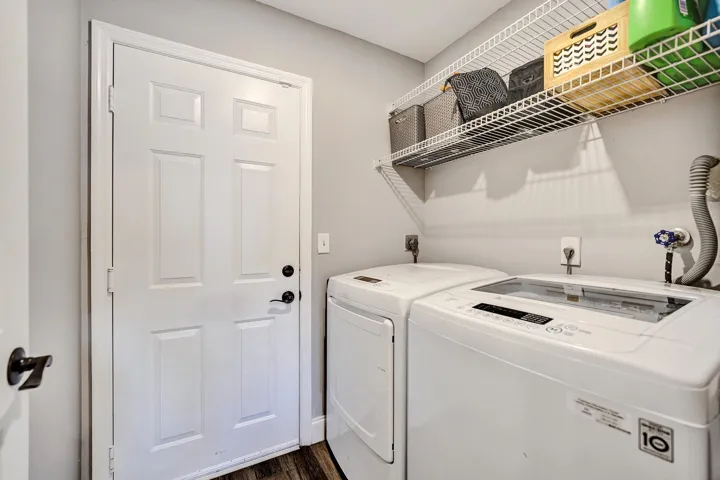 Interior laundry room