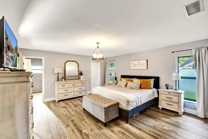 Spacious Master bedroom with walk-in closet