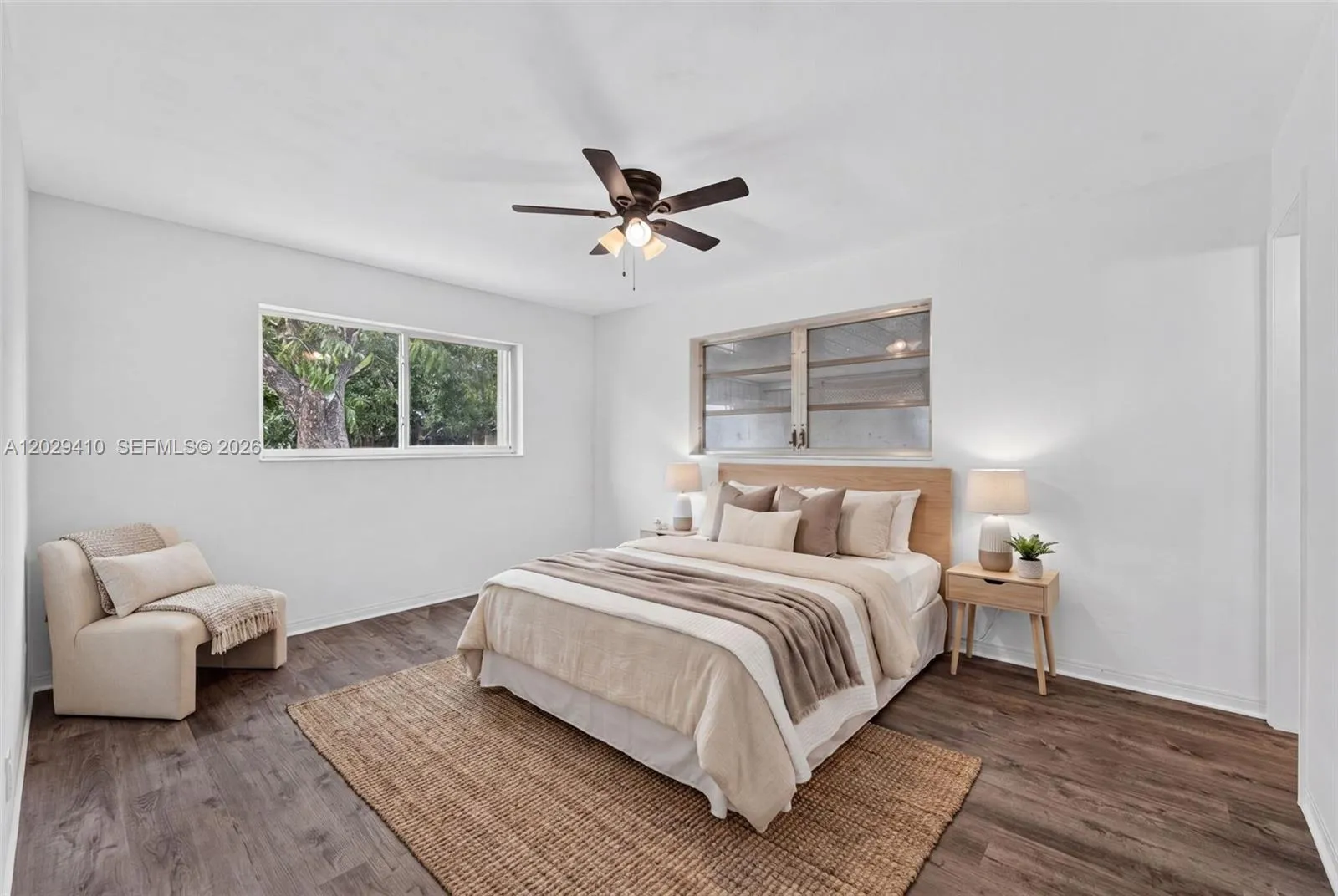 Virtually Staged Bedroom