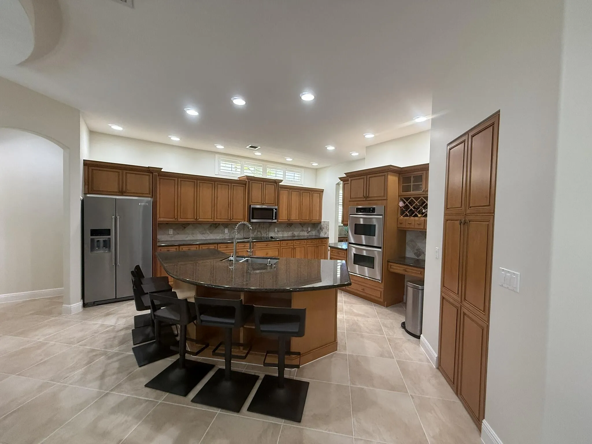 Large Kitchen island seating area