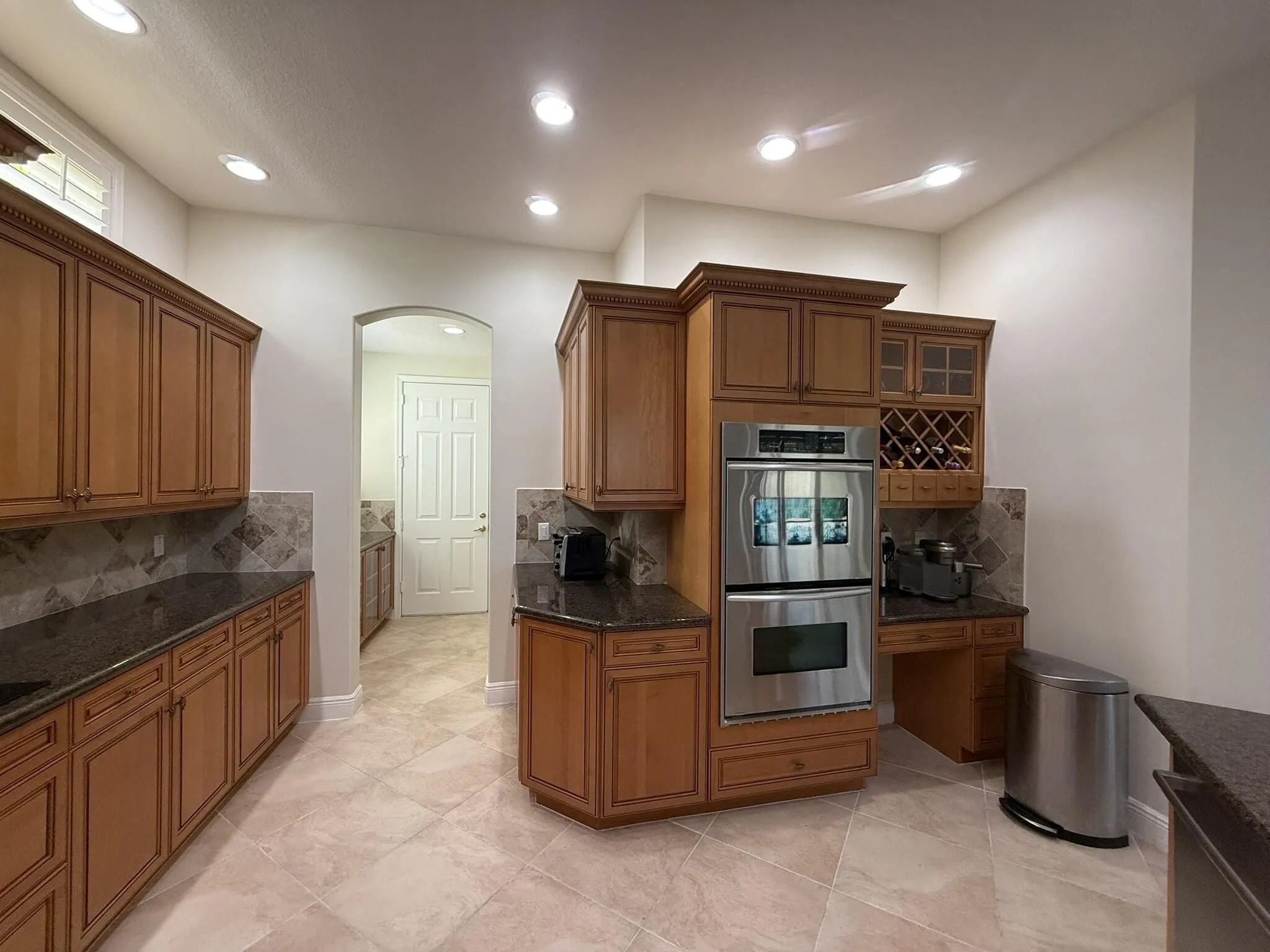 Kitchen View with Double Ovens