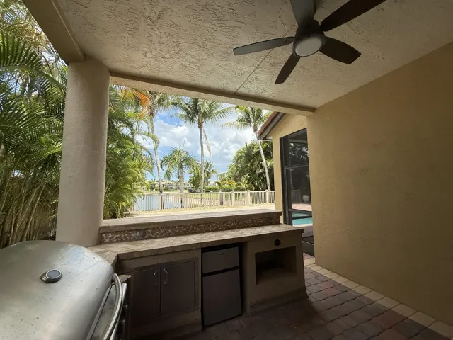 Covered BBQ area