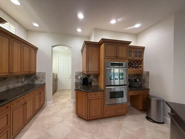 Kitchen View with Double Ovens