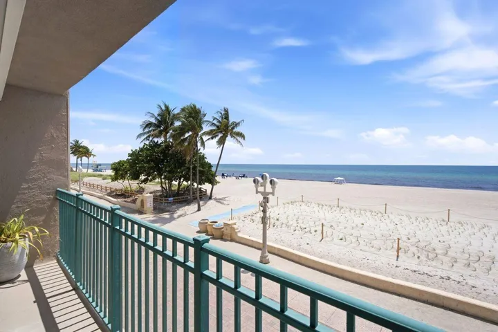 View from private balcony