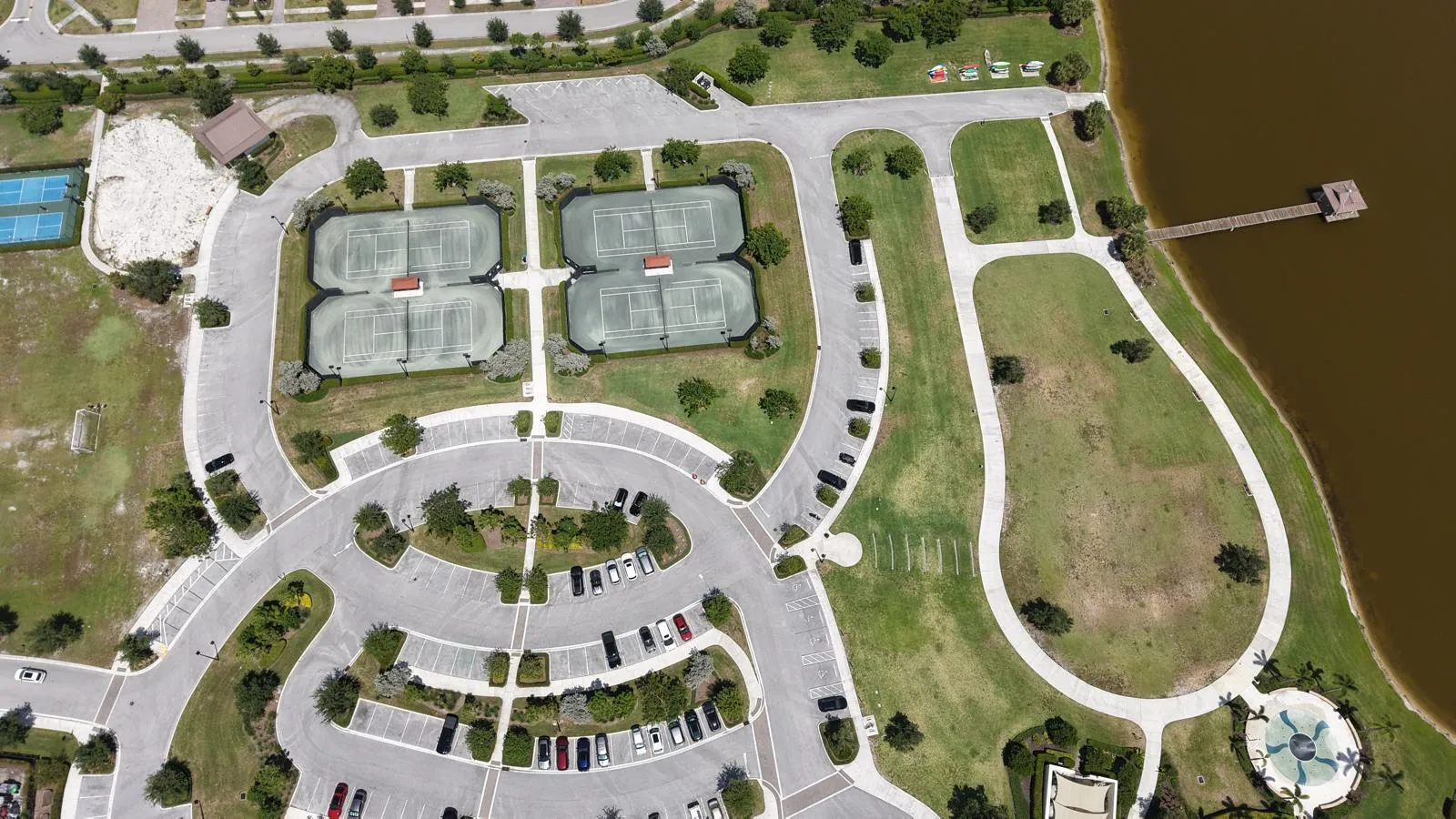 tennis courts