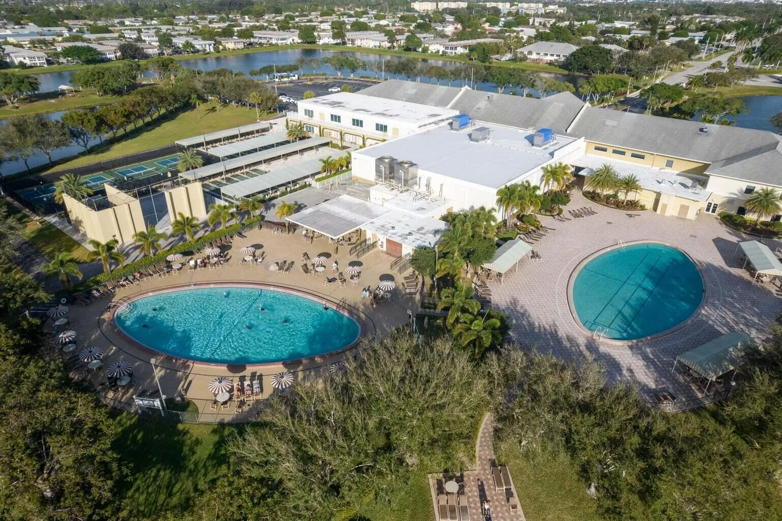 CVWPB Club House with three pools 2 outd