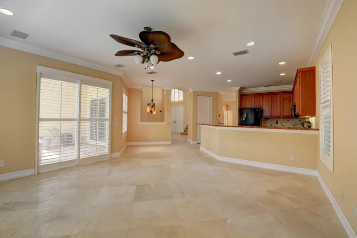 Kitchen open to Family Room