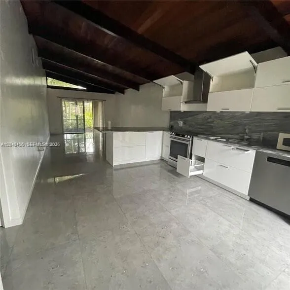 Kitchen and living area