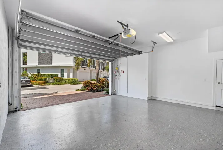 2 car garage. Additional storage to the right.