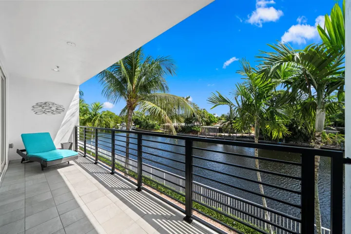 Balcony overlooking the river