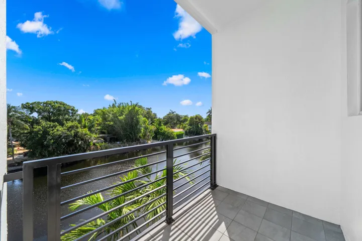 Balcony off the primary bedroom