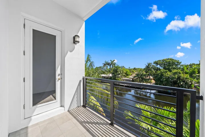 Balcony off the primary bedroom