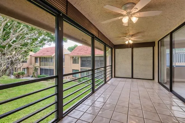 Screened porch balcony