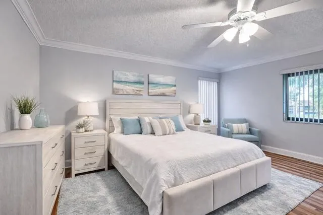 Master bedroom virtually staged