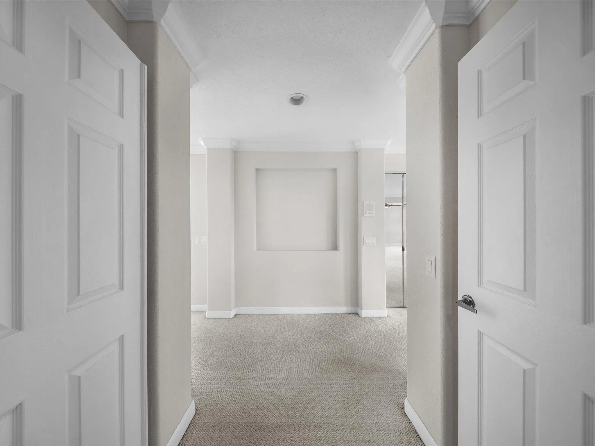 Entry to master bedroom and office