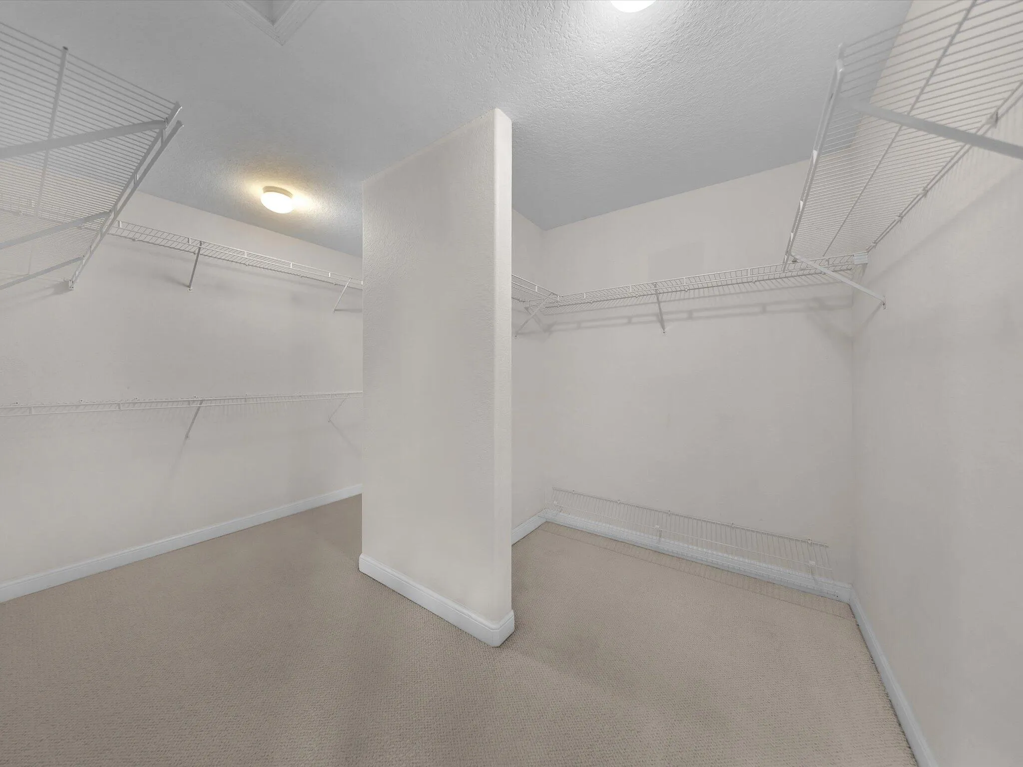 walk in closet in the master