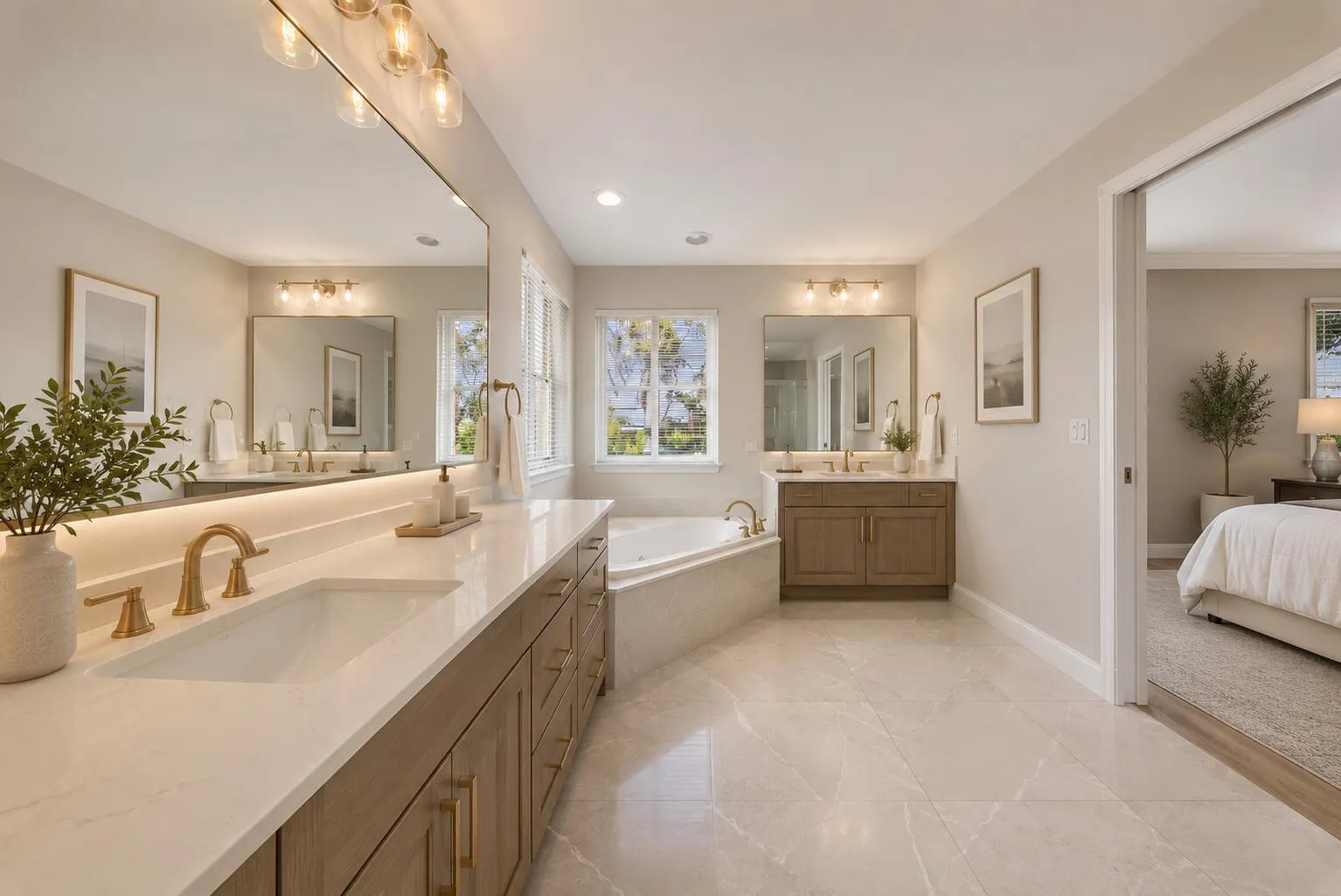 master bath Virtually enhanced