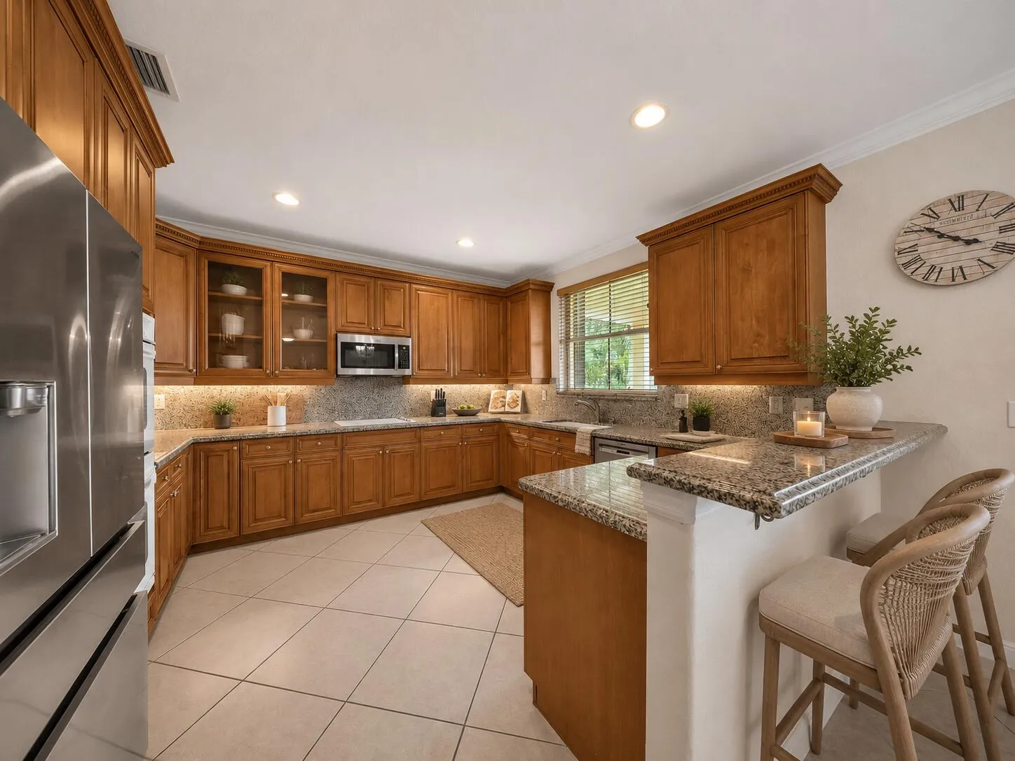 Kitchen virtually enhanced