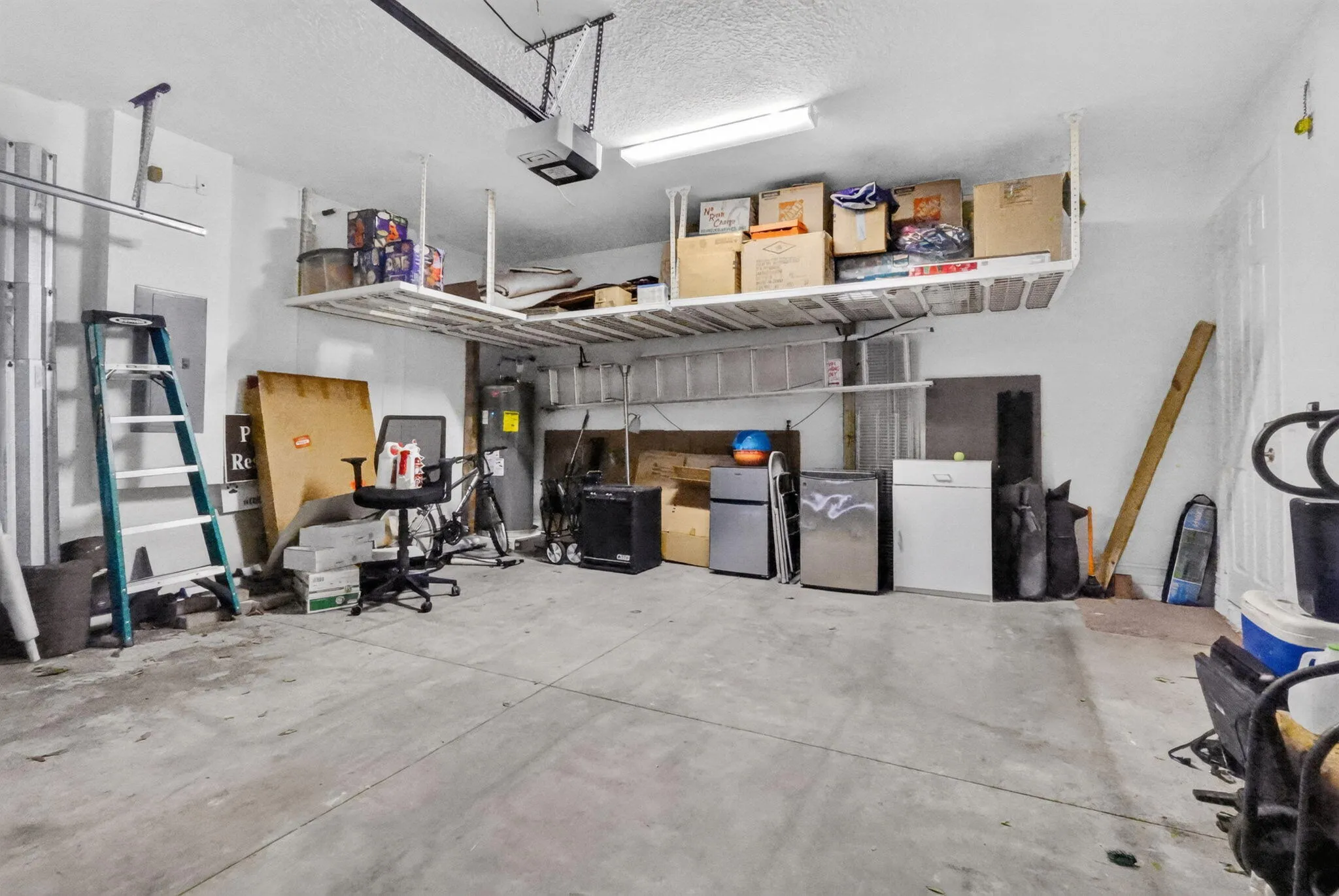 2 car garage and storage