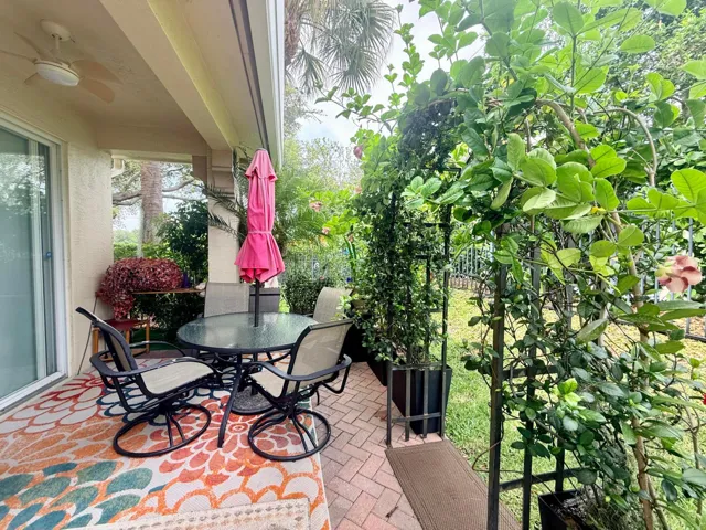 Extended Private Backyard Patio Area