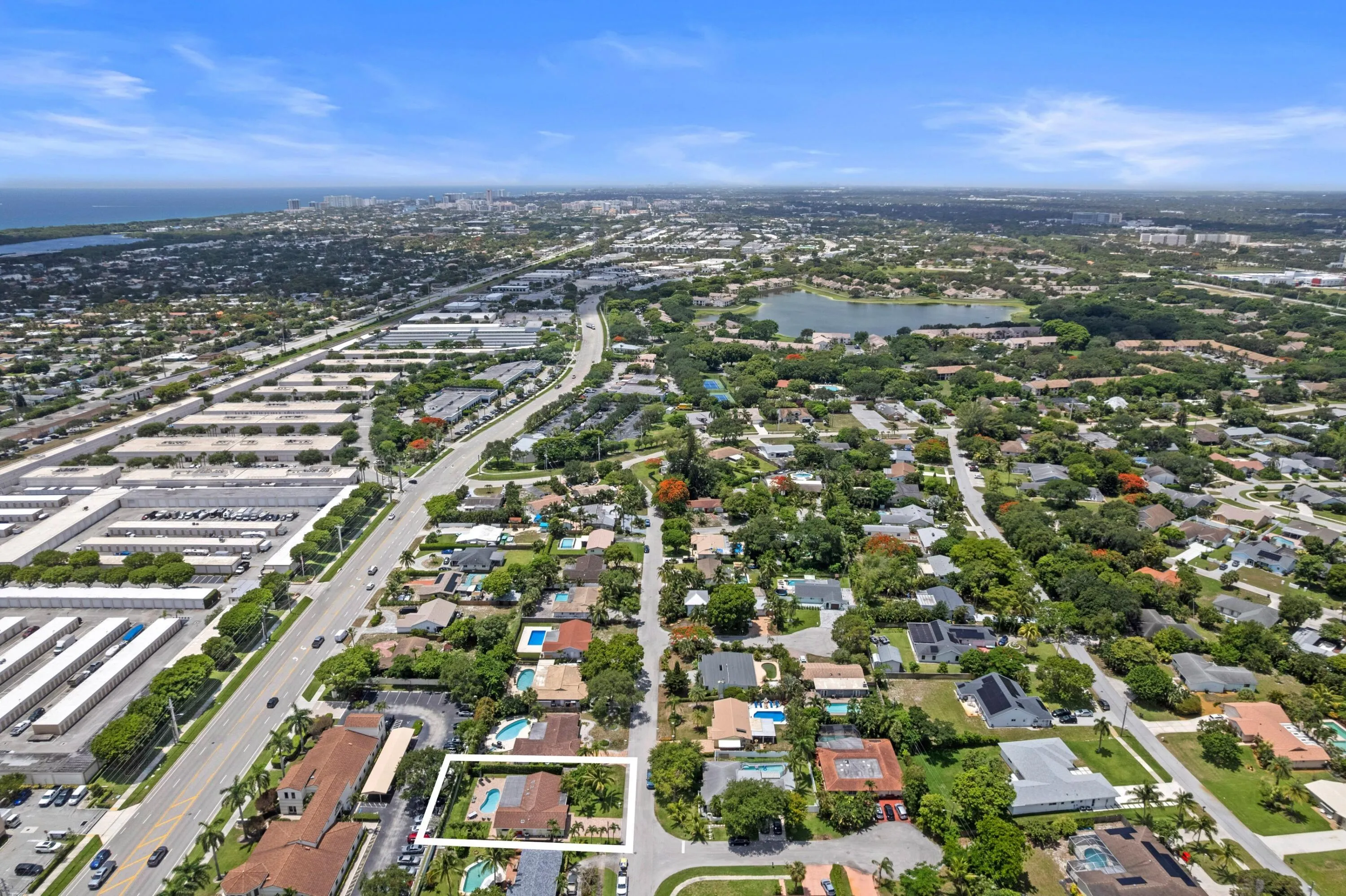 Aerial Neighborhood View