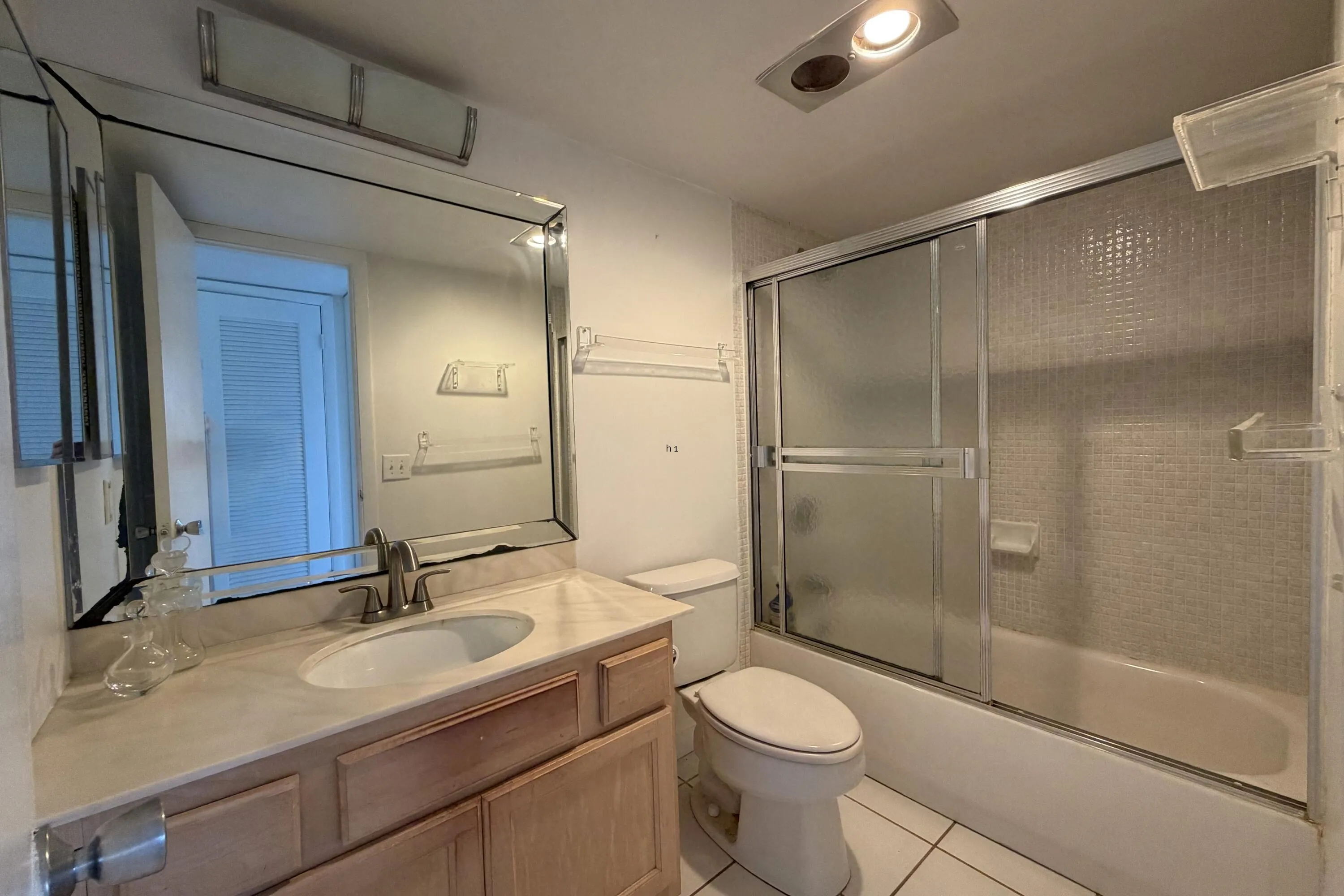 Bathtub and wooden cabinet!