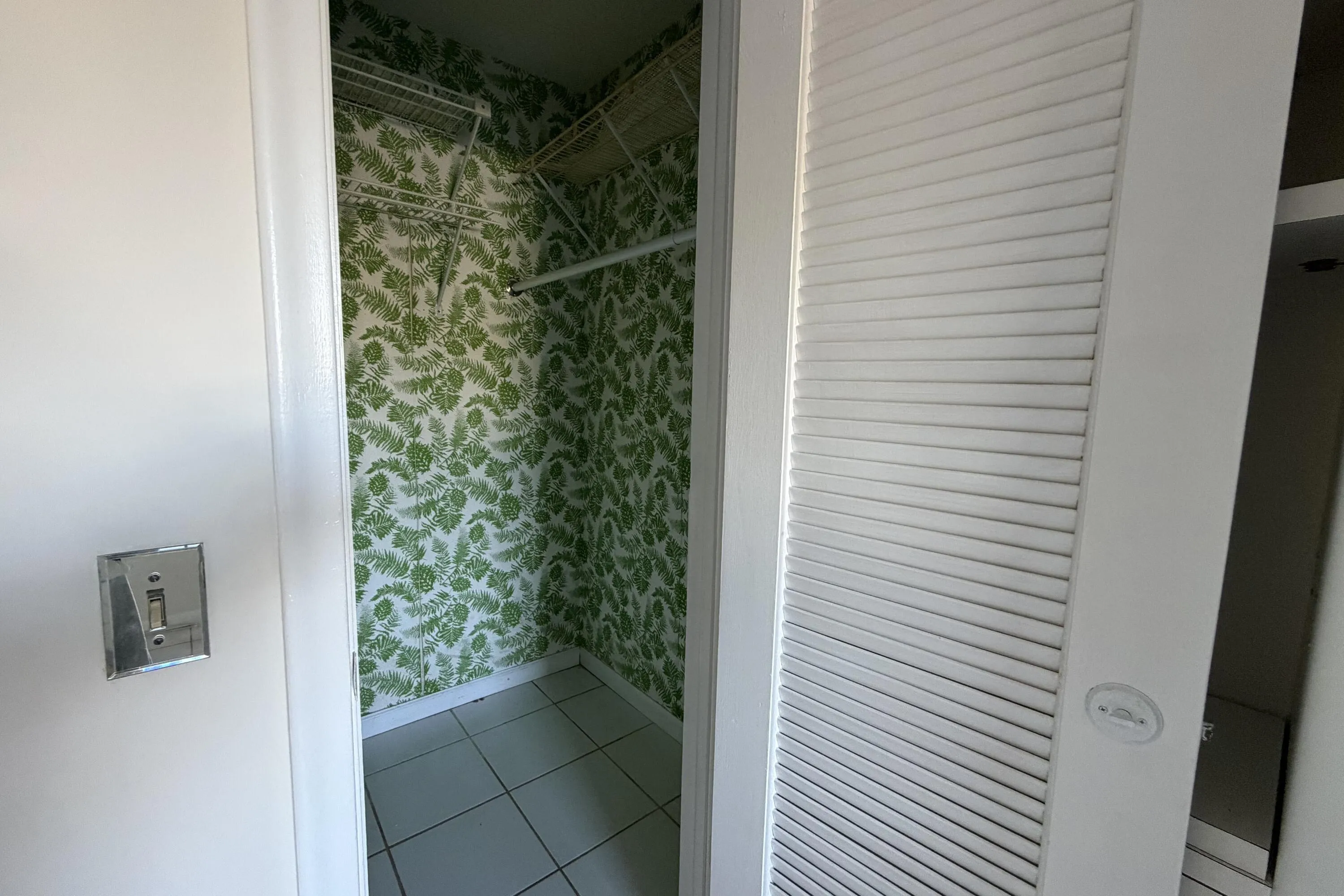 Walk-in closet.