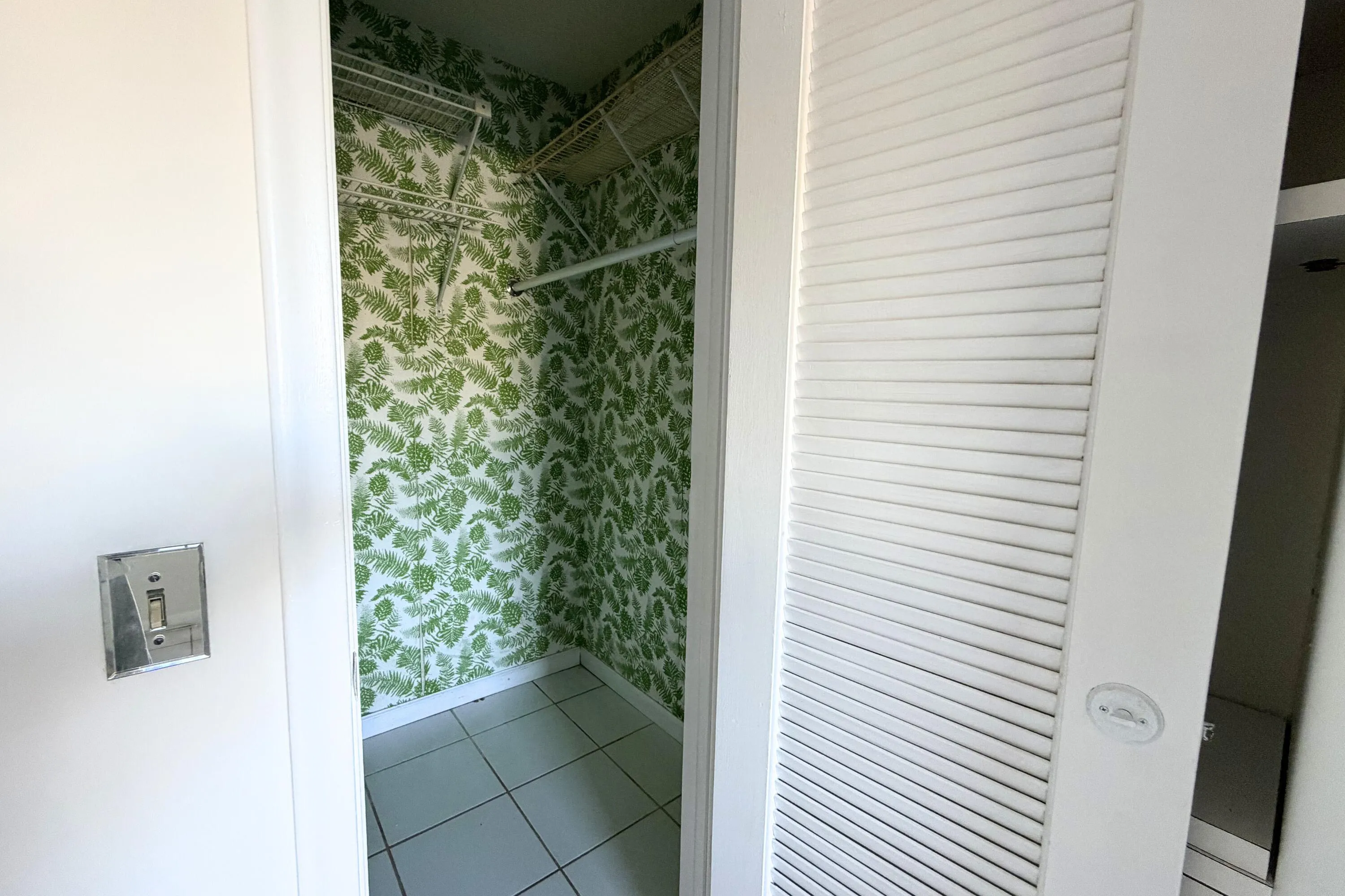 Walk-in closet.