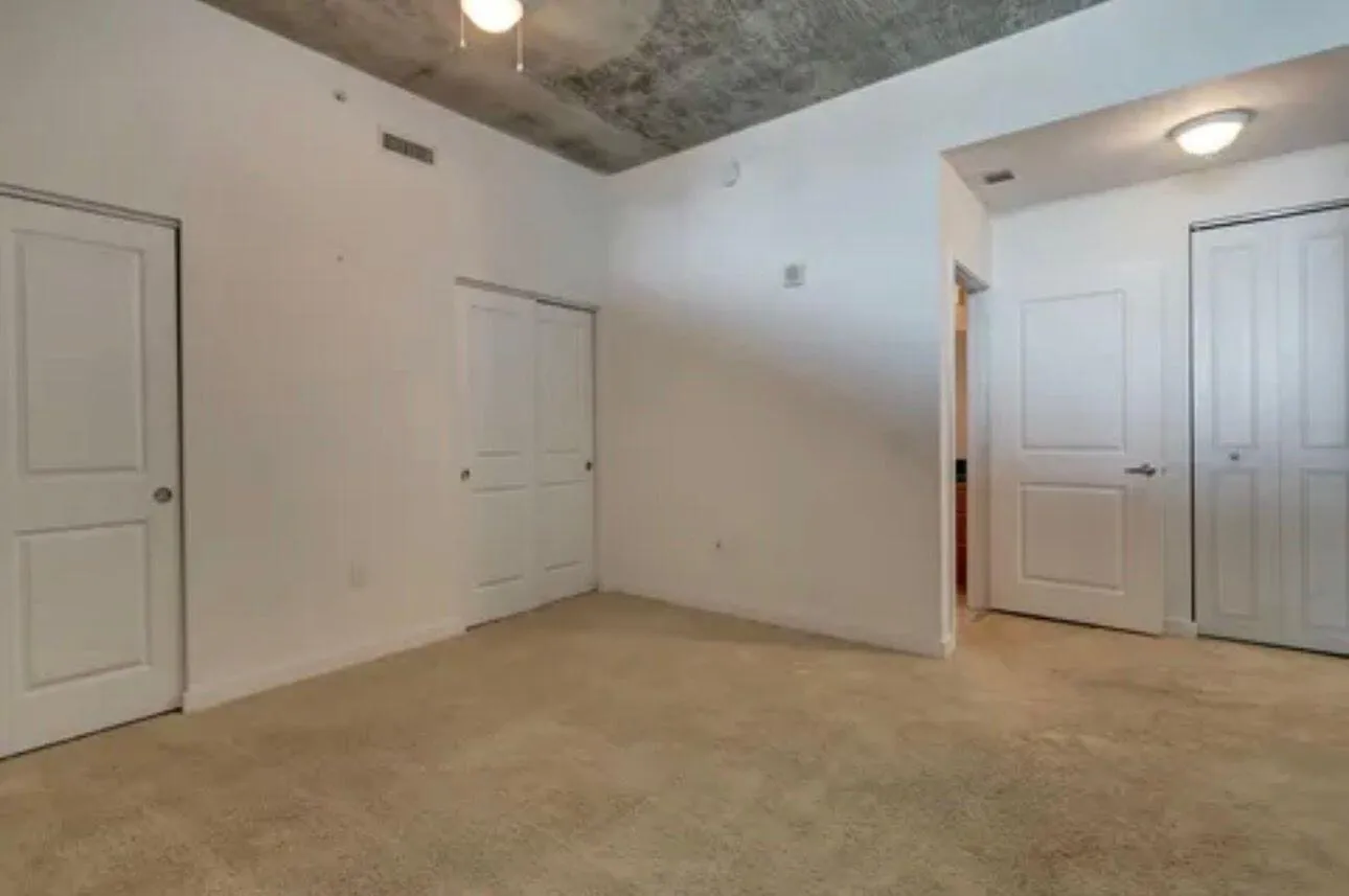 bedroom and closets
