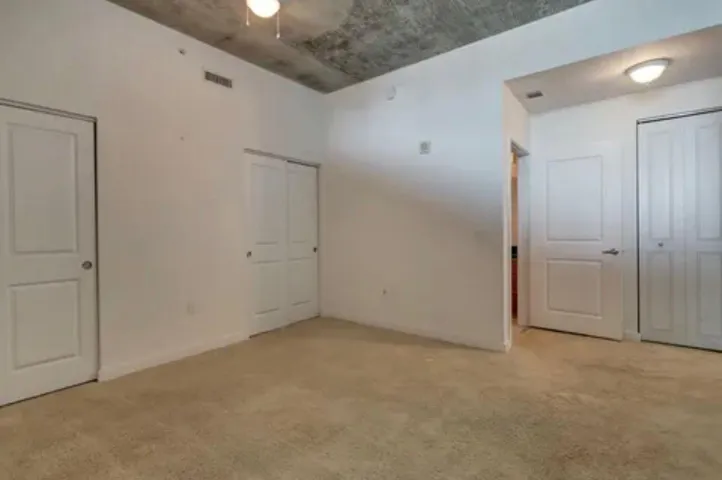 bedroom and closets