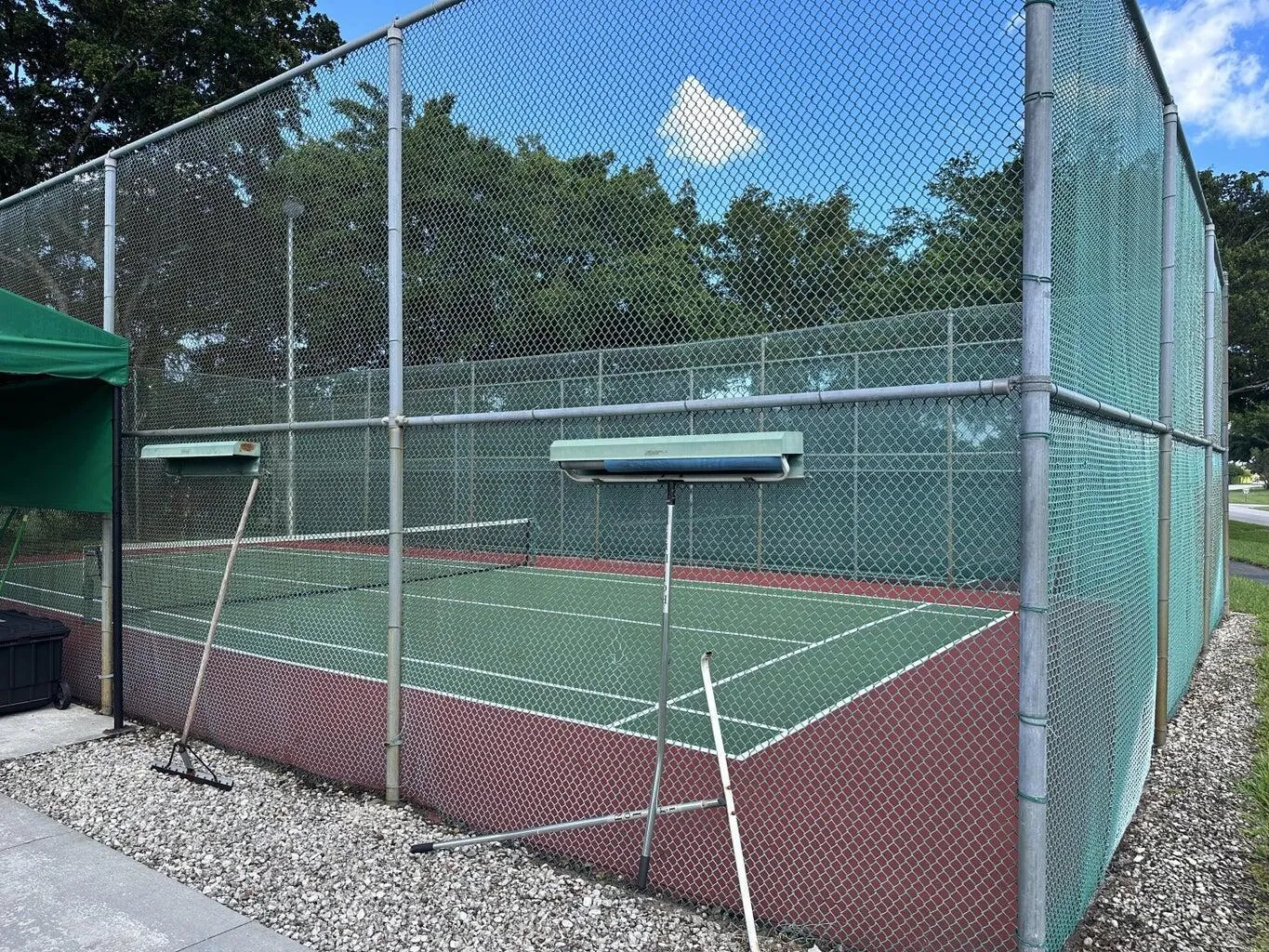 tennis courts
