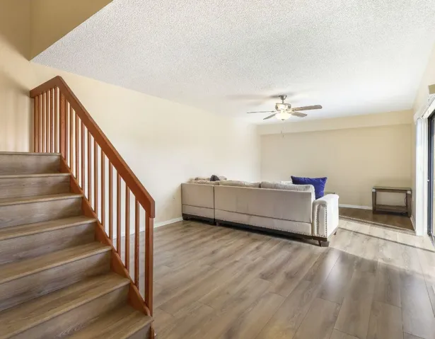 Stairs + Living room