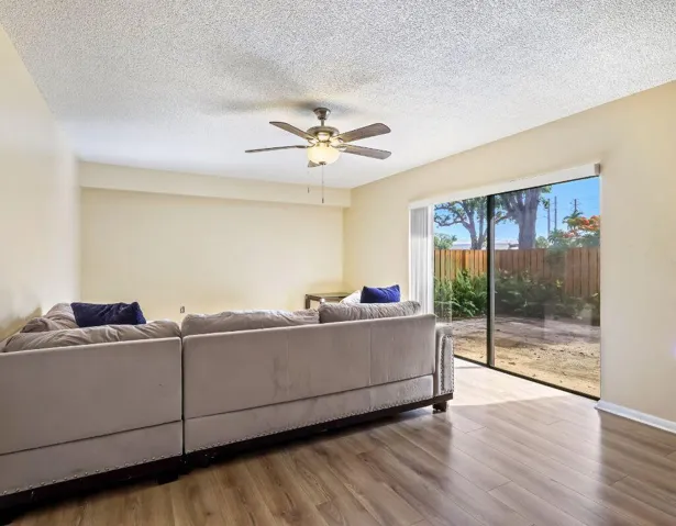 Living Room with Patio view