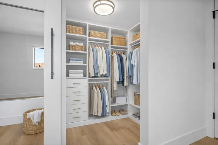 Staged closet 1