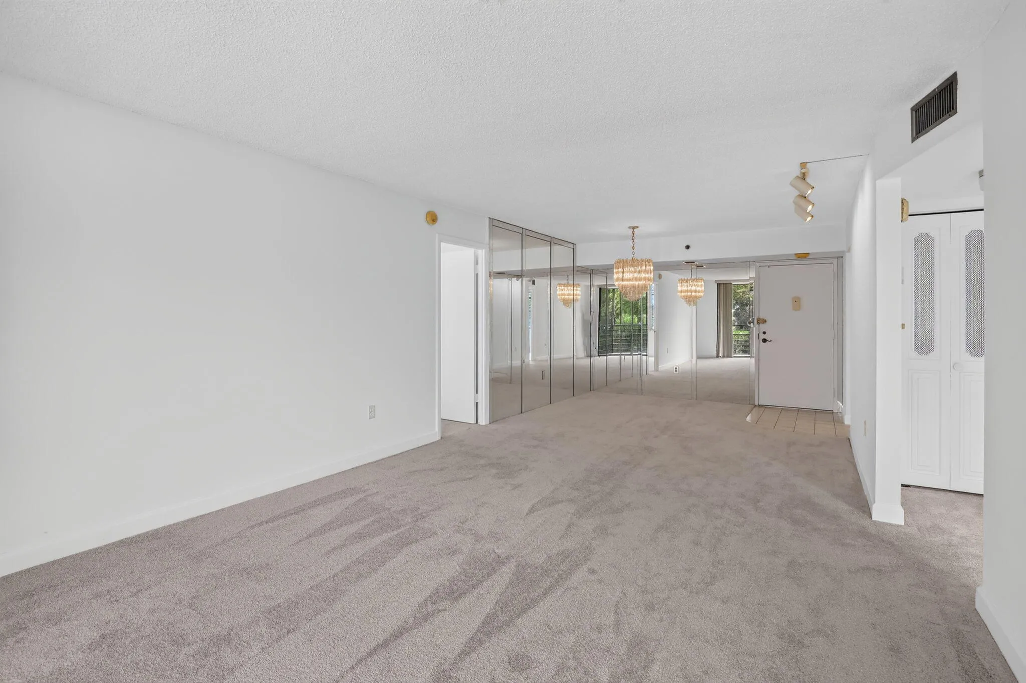 Brand NEW carpet throughout the entire living room area and both bedrooms!