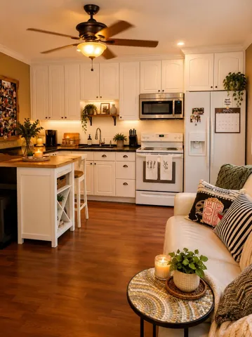 Back Cottage Kitchen/Living room