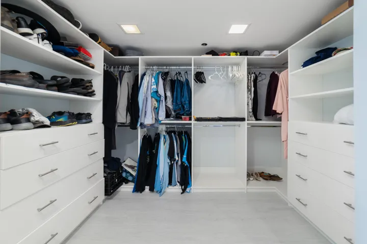 Primary closet