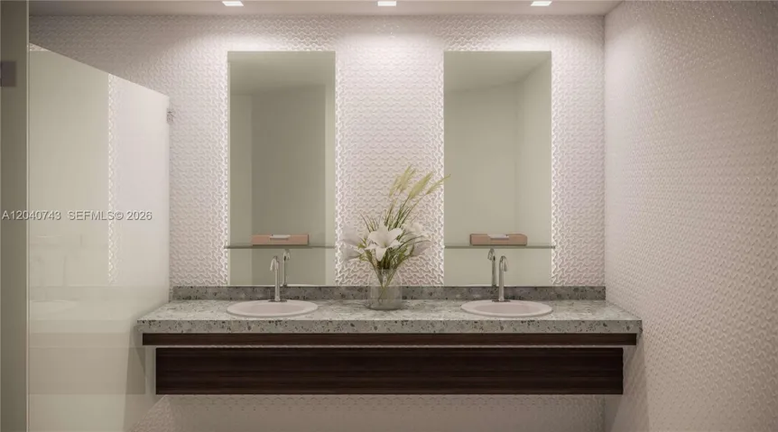 1 OF 2 LOBBY POWDER ROOMS