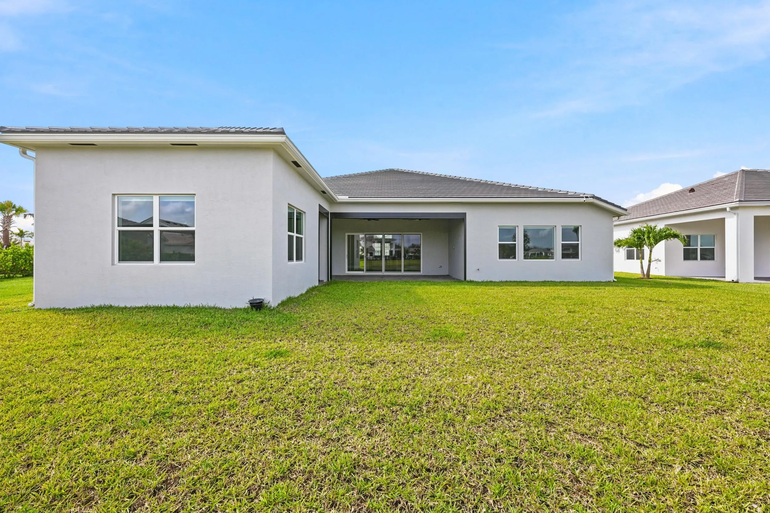Exterior facade and yard