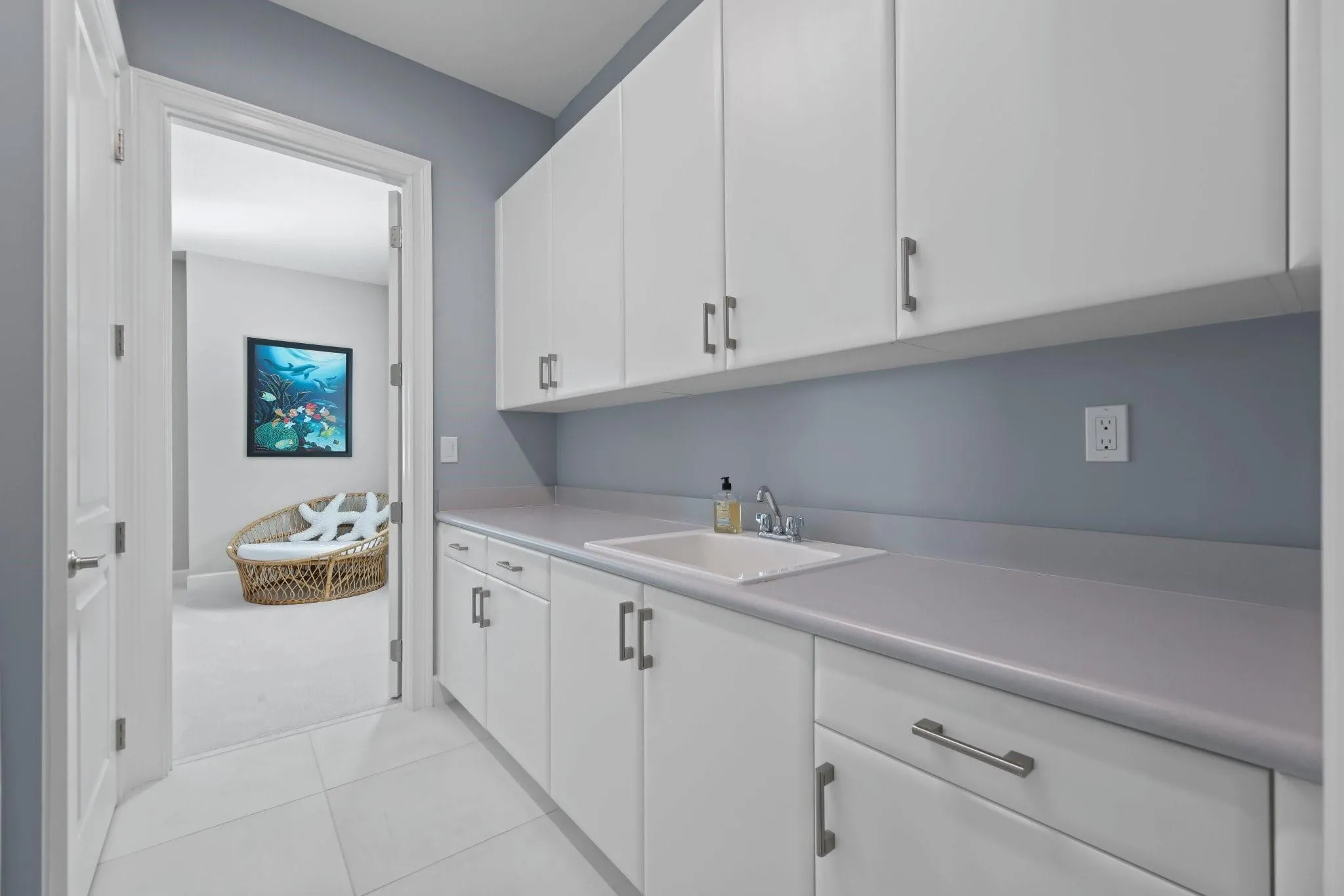 Laundry Room - abundant cabinets